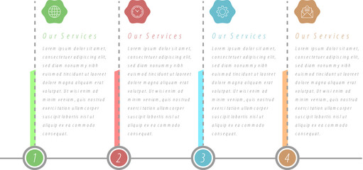 infographic template data info flowchart