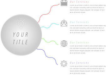 infographic template data info flowchart