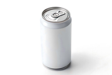 Empty White Aluminum Soda Can Mockup