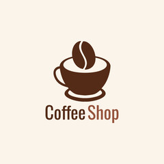 Premium Coffee Shop Logo Vector. Barista, Café and Espresso Branding Design