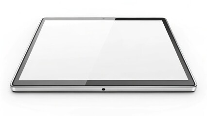 a close-up shot of a digital tablet computer with blank screen