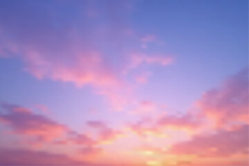 Sunset sky with clouds in beautiful colors background. Red Cloud On Sky Sunset. Beautiful view.