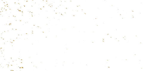 Golden glitter confetti falling down on transparent background. Vector illustration.