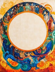 funny colorful invitation template