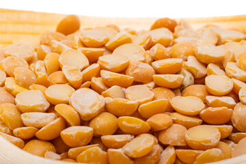 yellow peas isolated