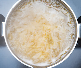 a pot of pasta