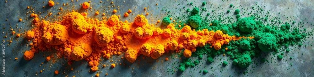 Aufkleber vibrant colored powders create a stunning visual effect for artistic projects.