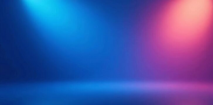 Vibrant color gradient background with blue and pink lighting effects for creative designs.