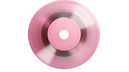 3D vinyl record illustration featuring a soft isolated on white background