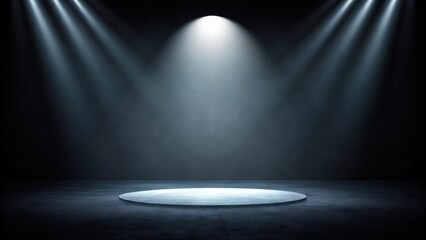 Stage Spotlight Empty Podium