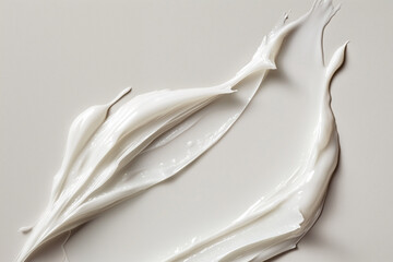 Artistic application of white paint studio photography minimalist close-up creative techniques