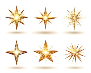 Golden Stars Festive Design