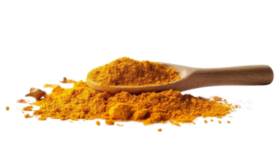 Vivid turmeric powder spreads gracefully across a transparent canvas, creating a vibrant contrast perfect for culinary or artistic inspiration