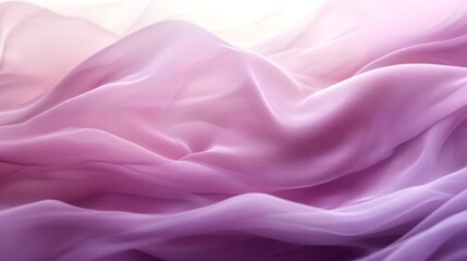 Obraz premium Delicate flowing fabric drapes in shades of pink and purple