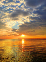Obraz premium sunset over the sea