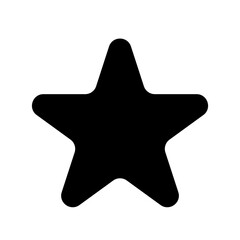 Star clip art design on plain white transparent isolated background for card, shirt, hoodie, sweatshirt, apparel, card, tag, mug, icon, poster or badge