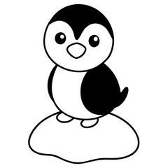 penguin with ice 