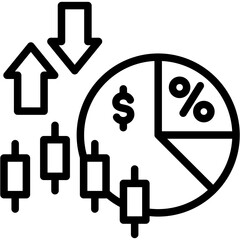 Margin Trading line icon