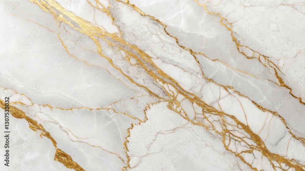 Aufkleber a luxurious marble texture with gold veins, creating an elegant pattern and design. the image shows 