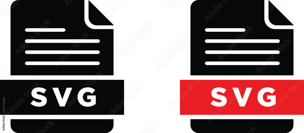 Poster svg file icon format. simple flat design style.