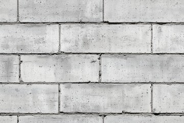 Seamless clean cinder block textured concrete block wall, featuring gray blocks with visible seams and a rough surface.