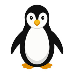 penguin isolate on transfer background, penguin  illustration 
