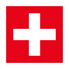 Swiss flag vector image