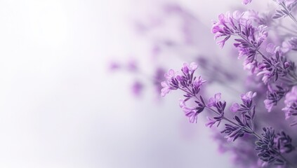 Obraz premium Delicate Lavender Blossoms in Soft Light