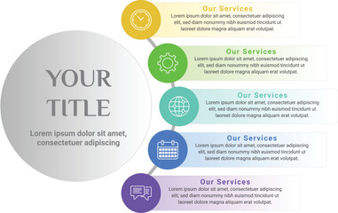 infographic template data info flowchart