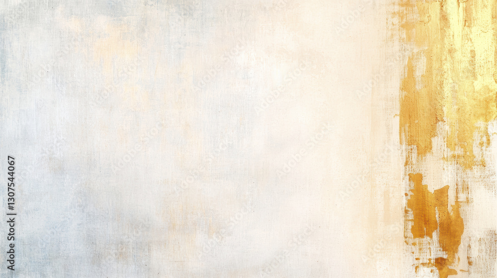 Poster textured abstract background featuring soft white and gold tones, creating serene atmosphere