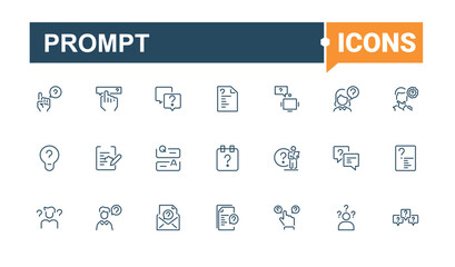 Question line icon. Pack of information, know, ui, element, conversation and more. Thin icon. Editable stroke. Vector collection.