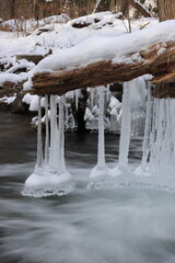 little frozen waterfall