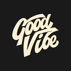 Good Vibes Only Good Vibe Typography Lettering Logo Vector Design Logotype