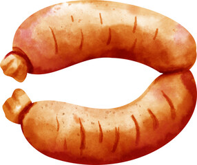 watercolor sausage