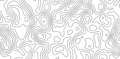 Abstract Topographic Contour Map Pattern Minimalist Geometric Background