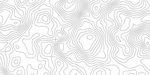 Abstract Topographic Contour Map Pattern Minimalist Geometric Background