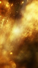Obraz premium Golden shimmering abstract background with glowing particles and texture in soft warm tones