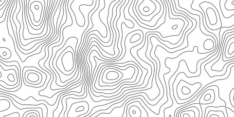 Abstract Topographic Contour Map Pattern Minimalist Geometric Background