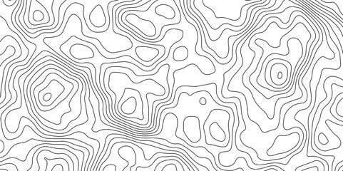 Abstract Topographic Contour Map Pattern Minimalist Geometric Background