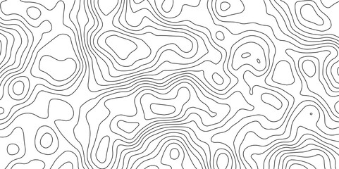 Abstract Topographic Contour Map Pattern Minimalist Geometric Background