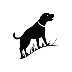 dog, vector, illustration, animal, pet, puppy, friends, friendship, graphic,  outline, standing, bulldog, mammal, playful, silhouette, terrier, friendly, group, horizontal, hound, icon set, i