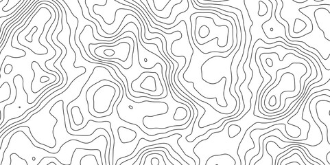 Abstract Topographic Contour Map Pattern Minimalist Geometric Background