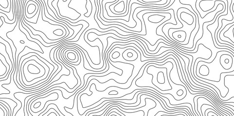 Abstract Topographic Contour Map Pattern Minimalist Geometric Background