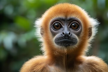 Obraz premium Adorable Golden-Crowned Loris Close-Up