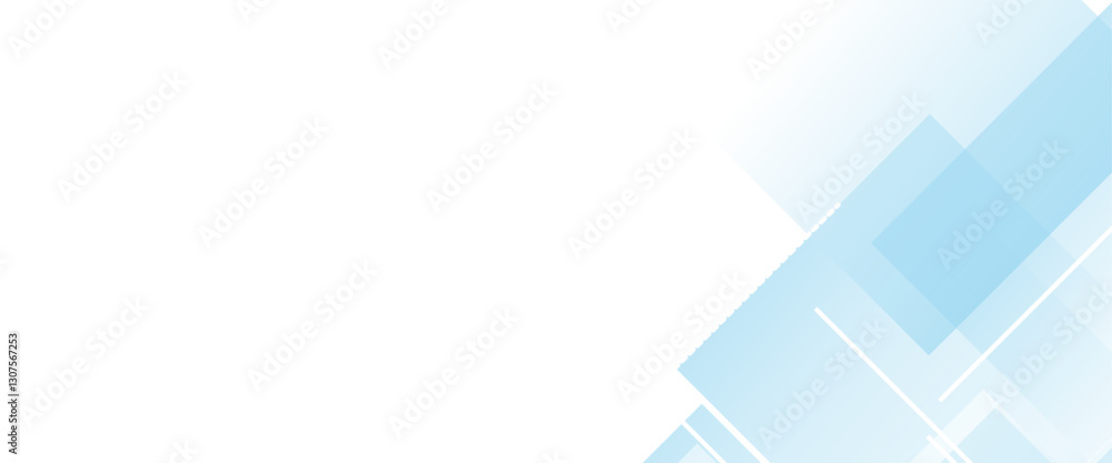 Aufkleber Colorful vector abstract modern wide banner background, Blue vector gradient abstract background with shapes elements.