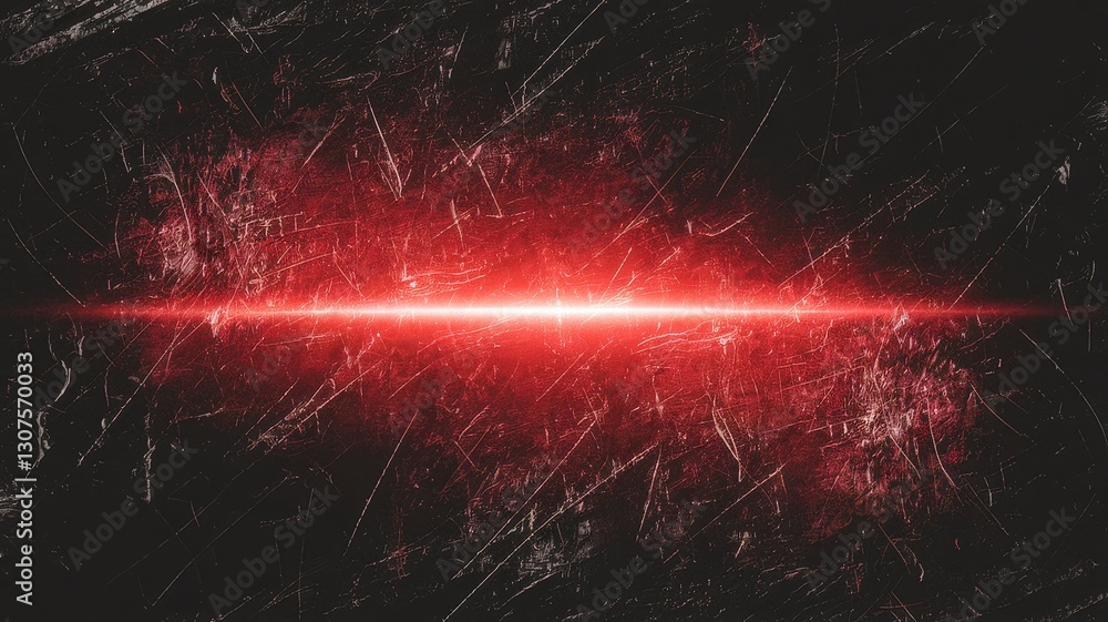 Poster dynamic red laser beam action abstract digital space visual art dark background straight view techno