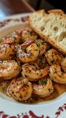 Garlic Butter Shrimp with Bread