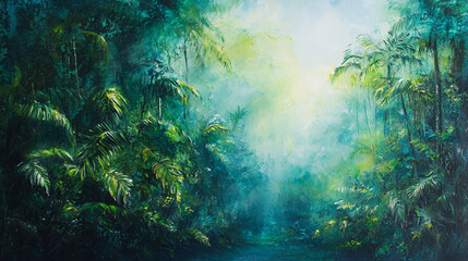 Fototapeta premium sunlight through the forest