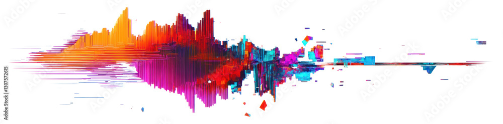 Aufkleber png glitch computer screen error graphics abstract art.