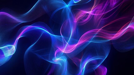 Abstract glowing vibrant colours lines art background design